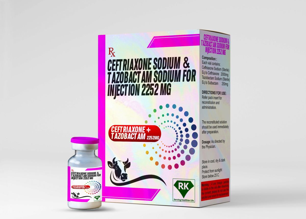 Ceftriaxone Sodium and Tazobactam Sodium for Injection 2252mg